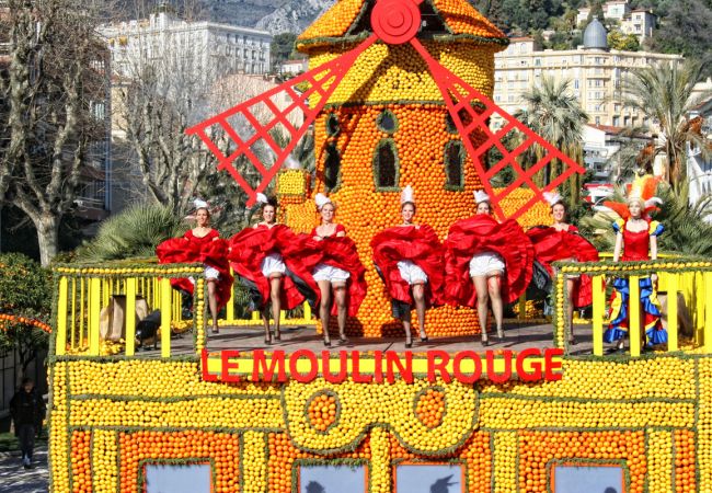 Karneval in Nizza und Zitronenfest in Menton